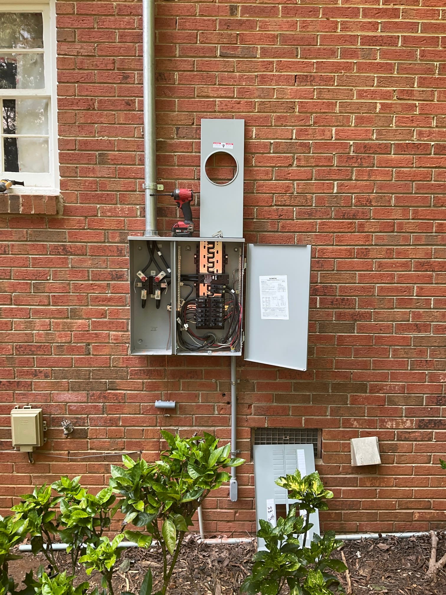 Mint Hill Electrical Panel Upgrade with Meter Riser & Breakers completed by Touchstone Electric