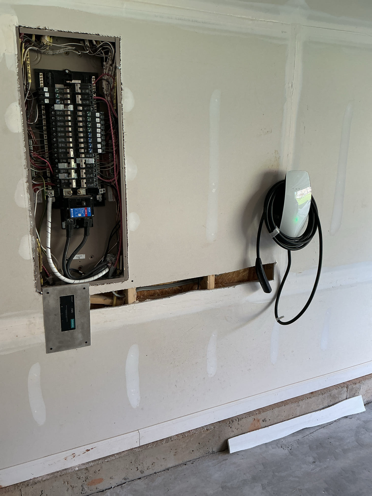 Professional Tesla Wall Connector Installation in Belmont, NC completed by Touchstone Electric