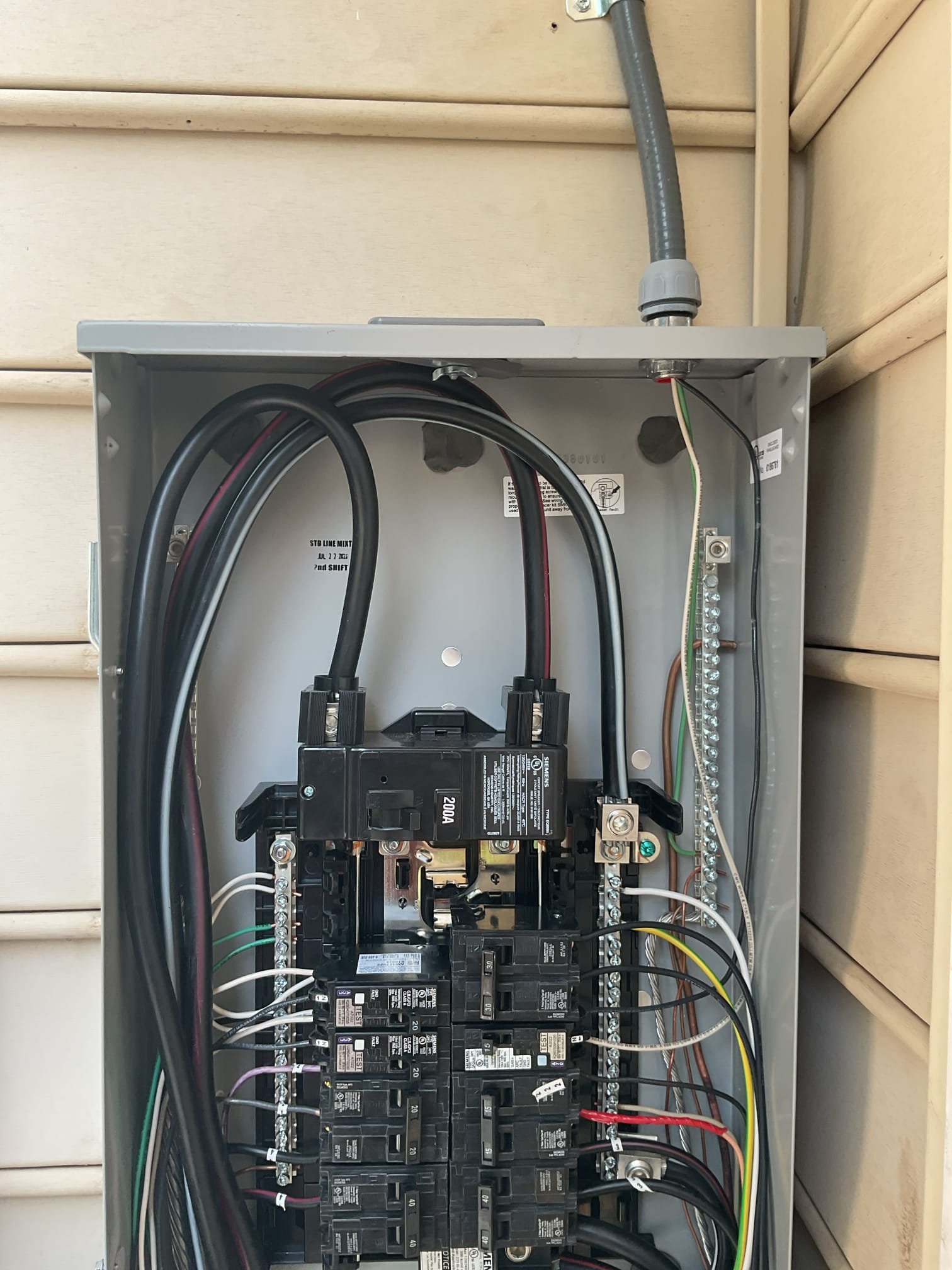 200A Copper Panel Upgrade & Surge Protection in Greensboro, NC completed by Touchstone Electric