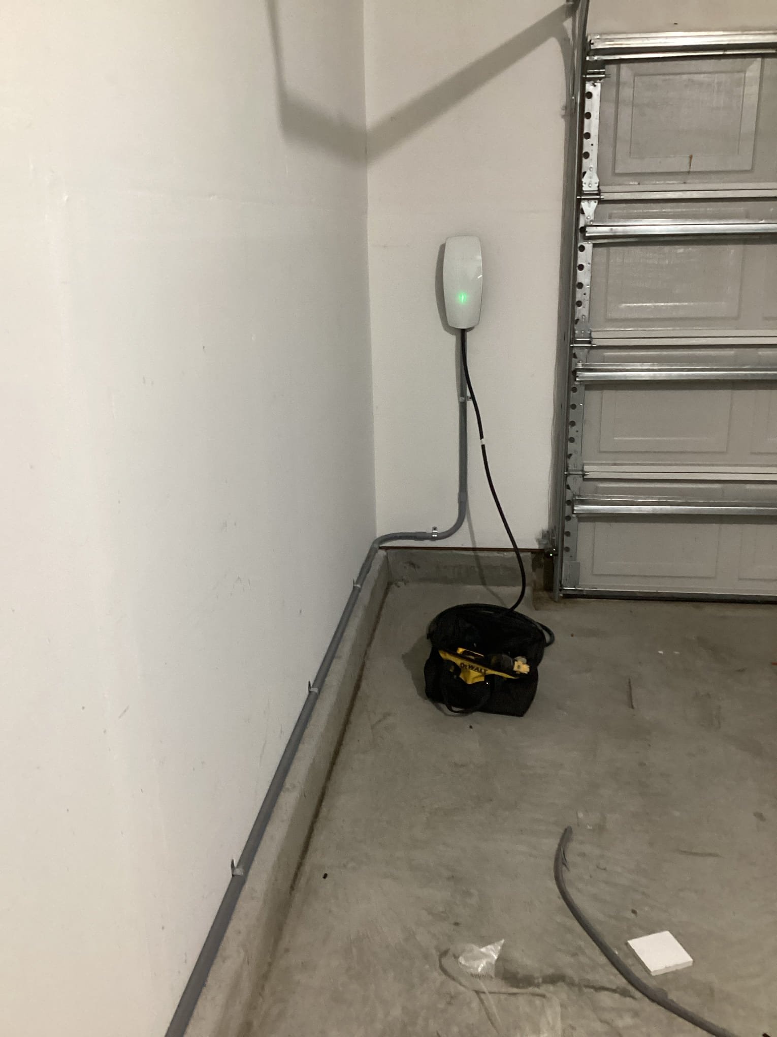 Level 2 EV Charger Installation with 60A Circuit in Charlotte completed by Touchstone Electric