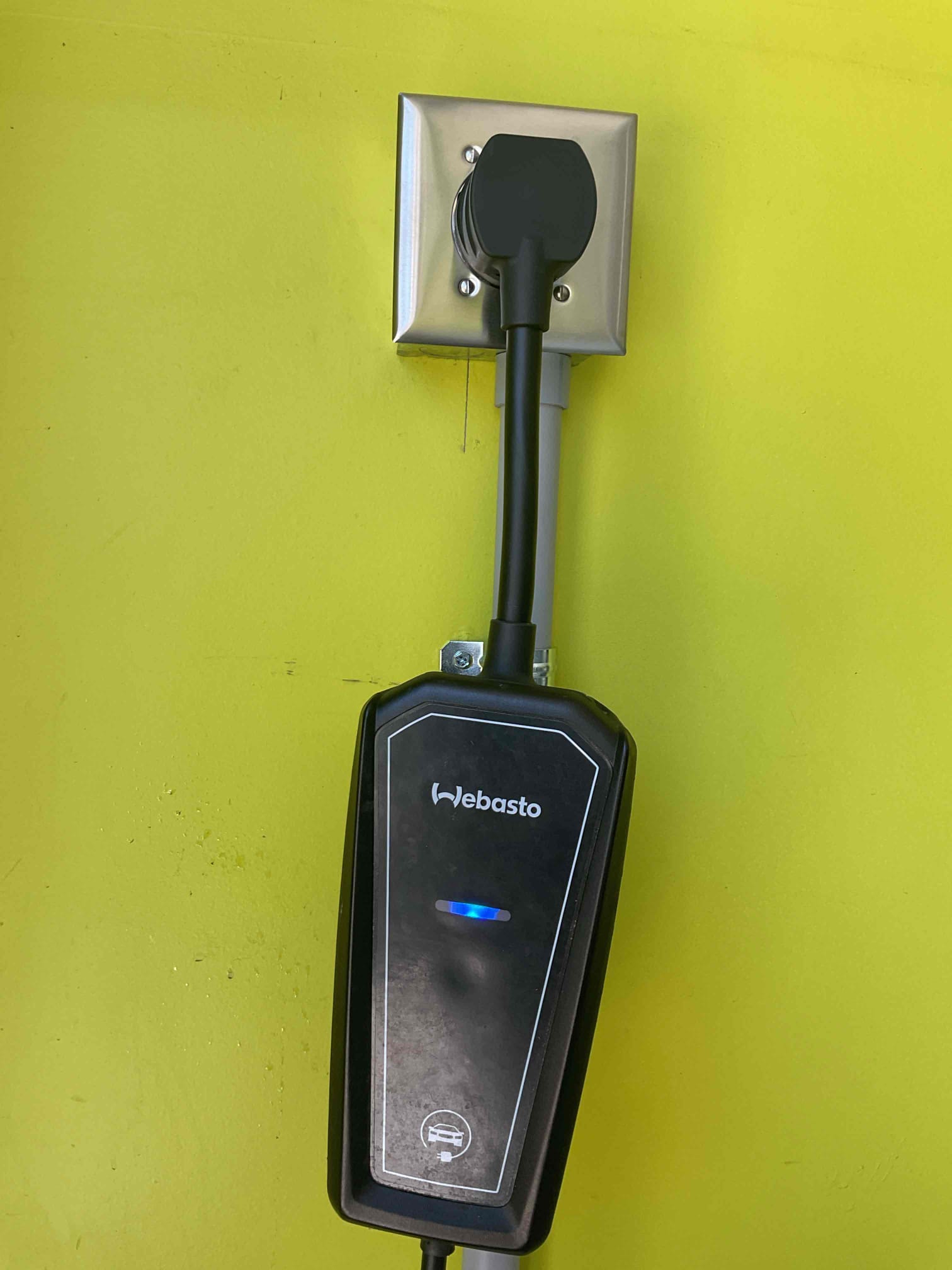 Concord NEMA 14-50 Level 2 EV Charger Outlet Installation completed by Touchstone Electric