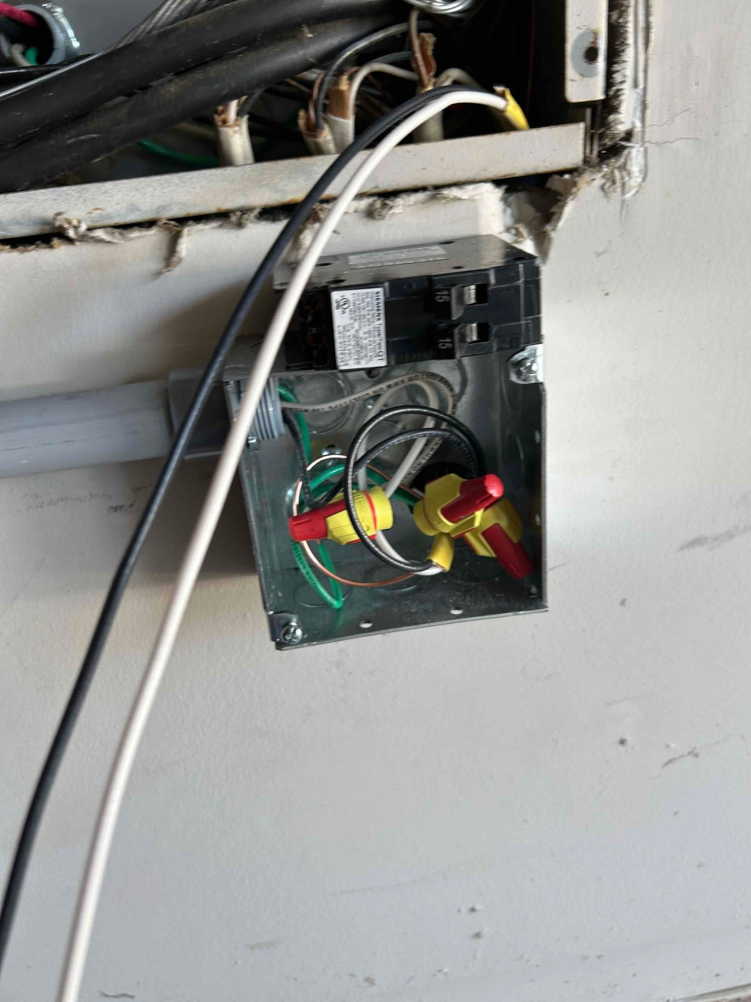 Circuit Breaker Replacement & New Circuit Wiring in Cary, NC completed by Touchstone Electric