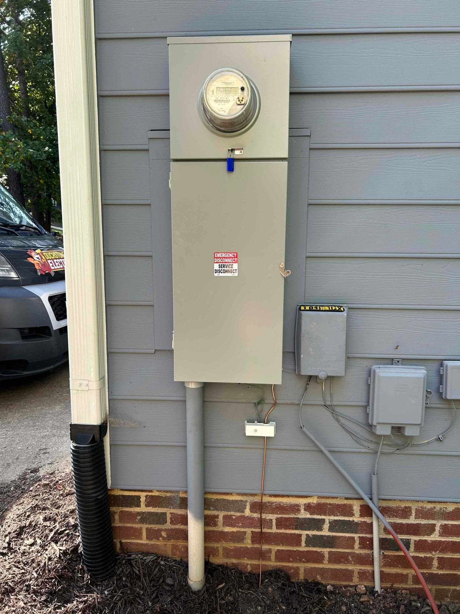 200A Meter/Main Panel Upgrade & Surge Protection in Raleigh completed by Touchstone Electric