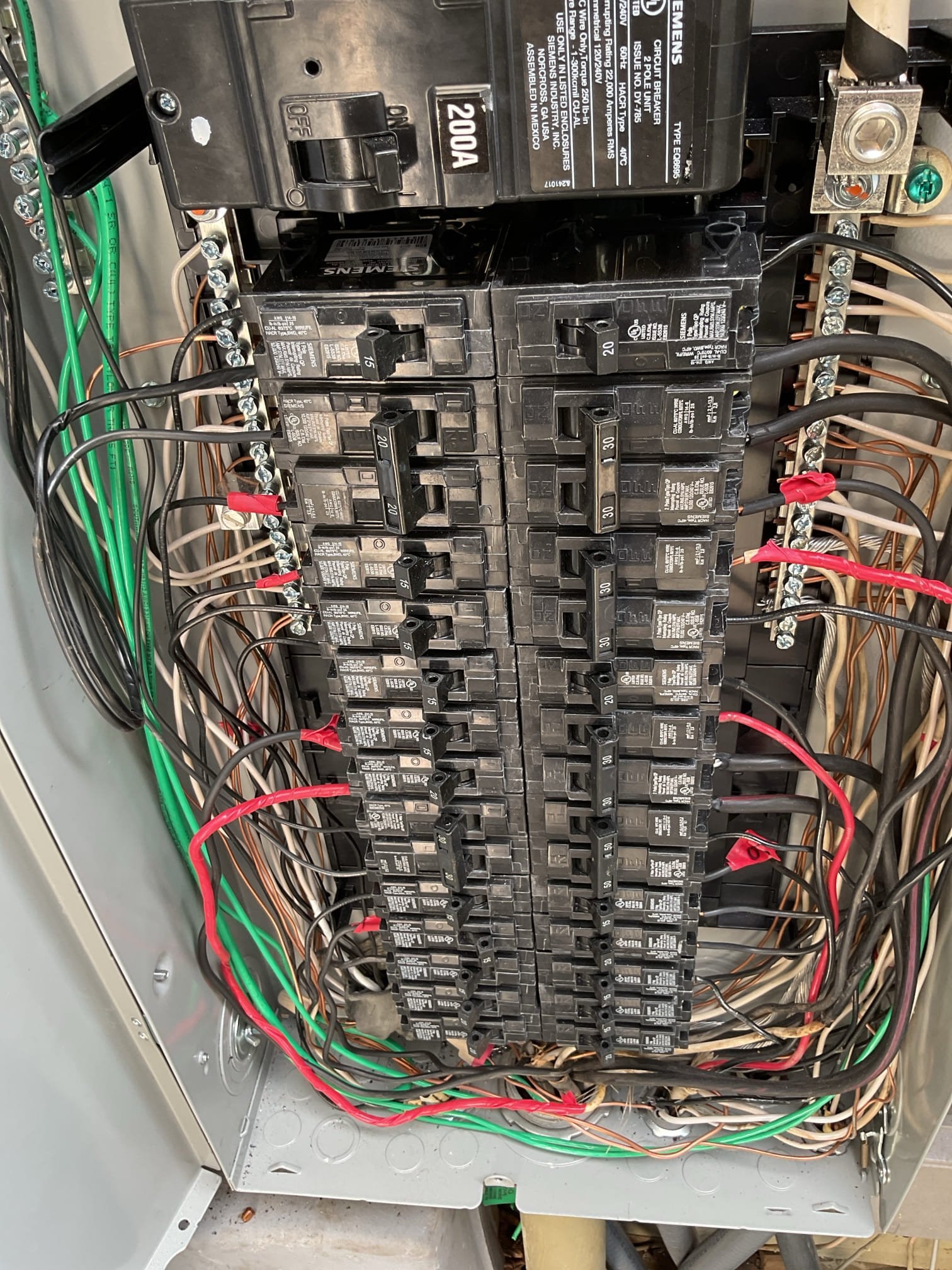 150A Electrical Panel Upgrade & Breaker Replacement in Charlotte completed by Touchstone Electric