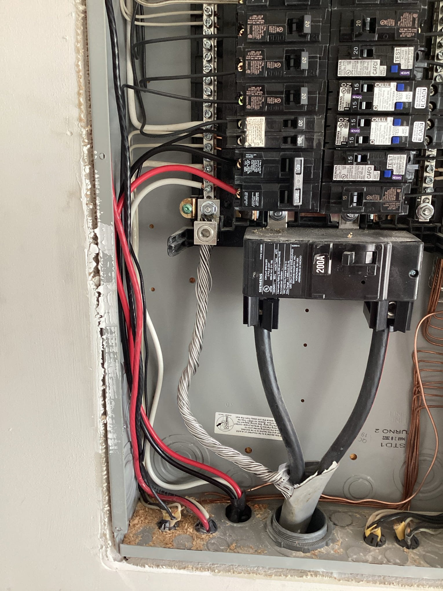 EV Charger Circuit Upgrade and Outlet Installation in Charlotte completed by Touchstone Electric