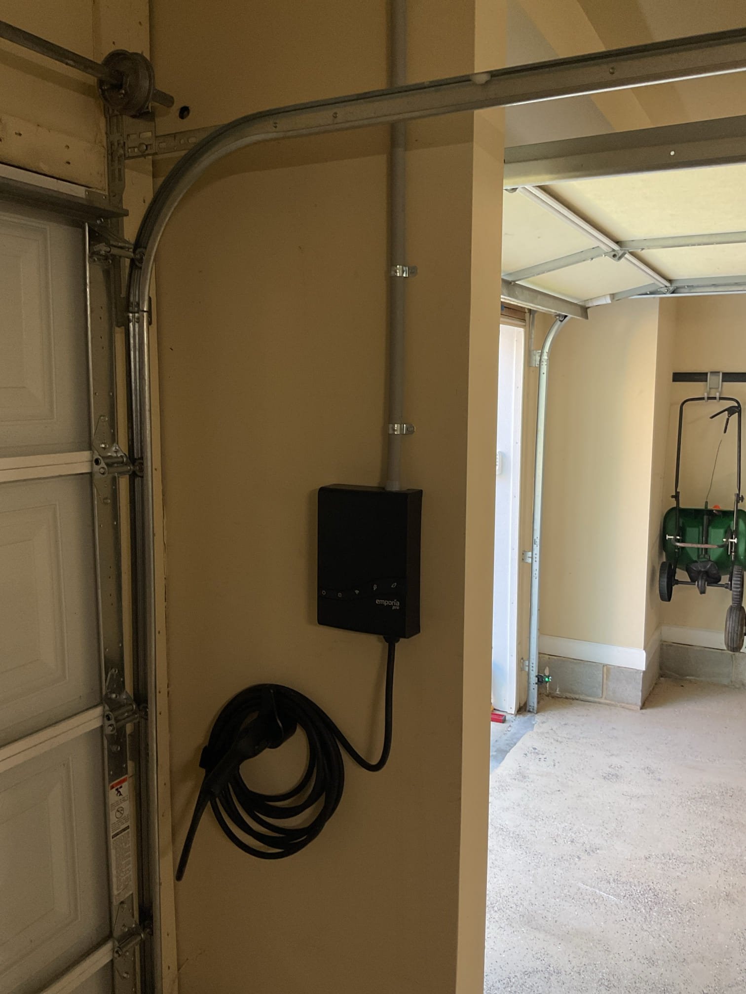 Professional Level 2 EV Charger Installation in Charlotte, NC completed by Touchstone Electric