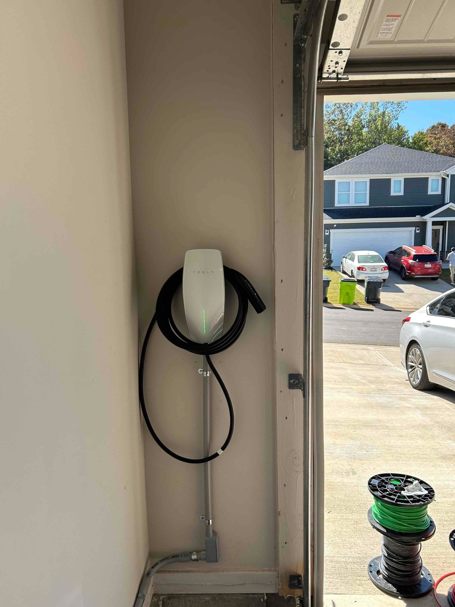 Professional Level 2 EV Charger Installation in Simpsonville completed by Touchstone Electric