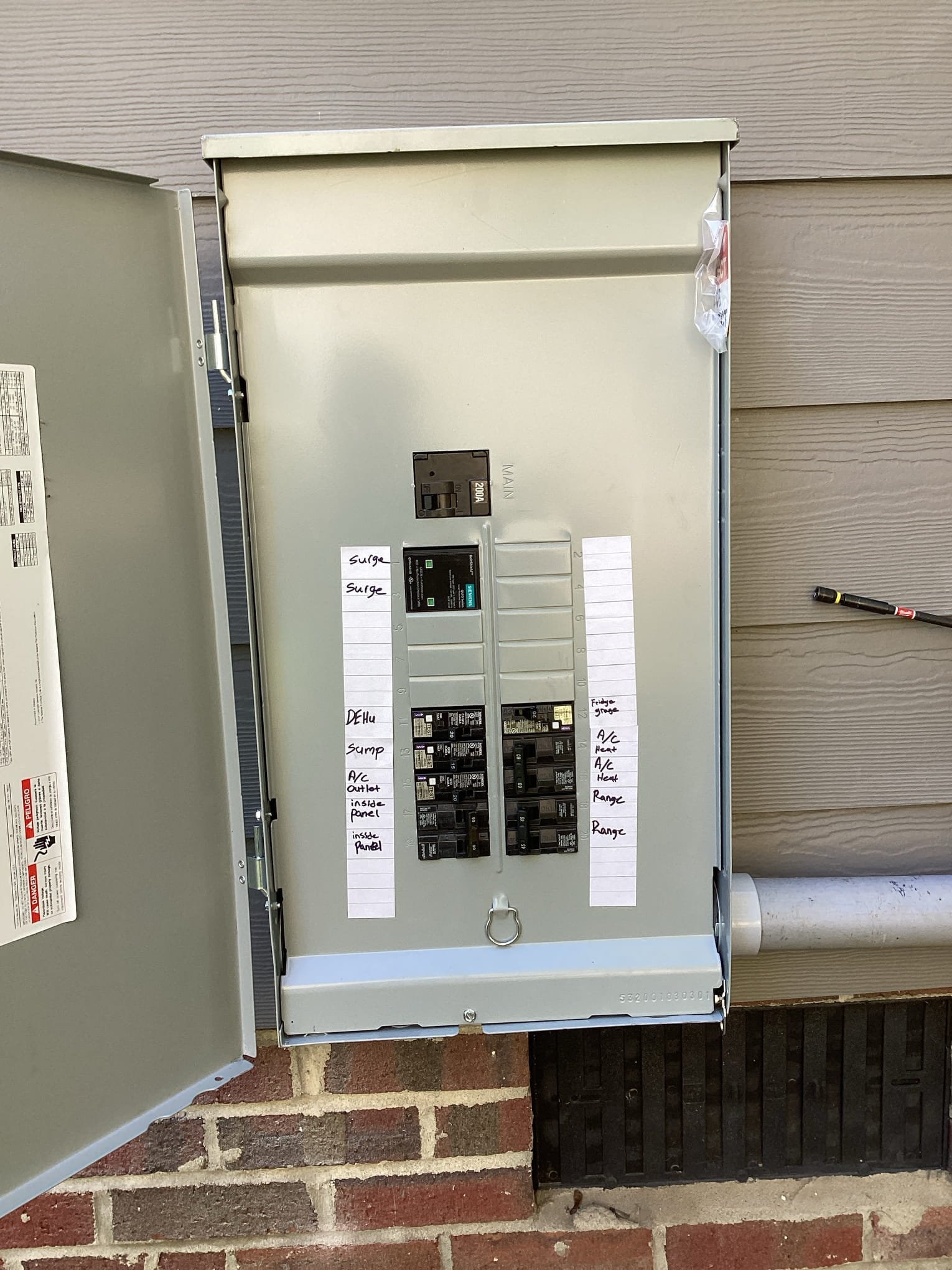 200-Amp Electrical Panel Upgrade and Surge Protection in Raleigh completed by Touchstone Electric