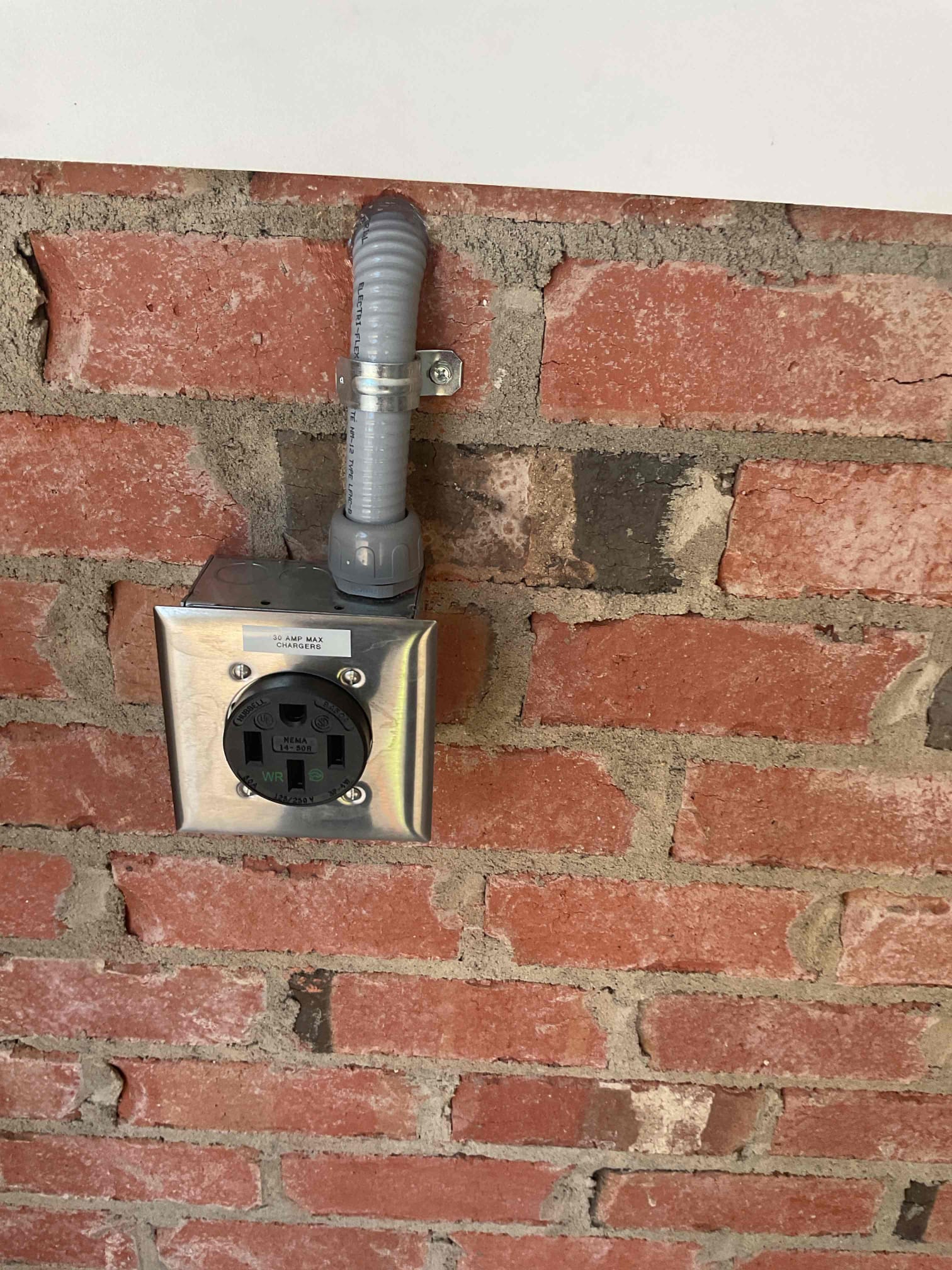 Level 2 EV Charging Outlet Installation in Unionville, NC completed by Touchstone Electric