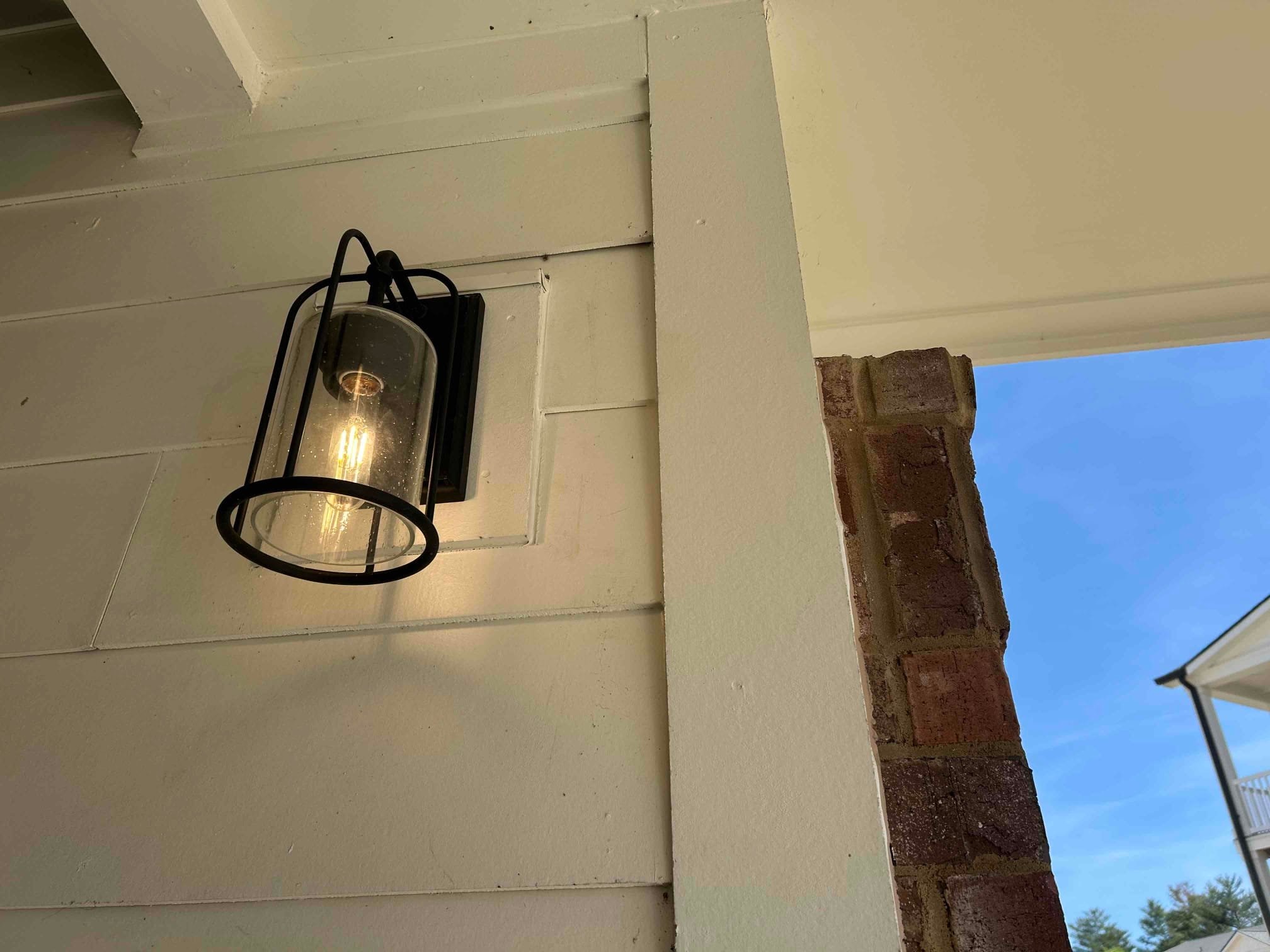 Completed exterior outlet installation at a Flat Rock NC home — Touchstone Electric
