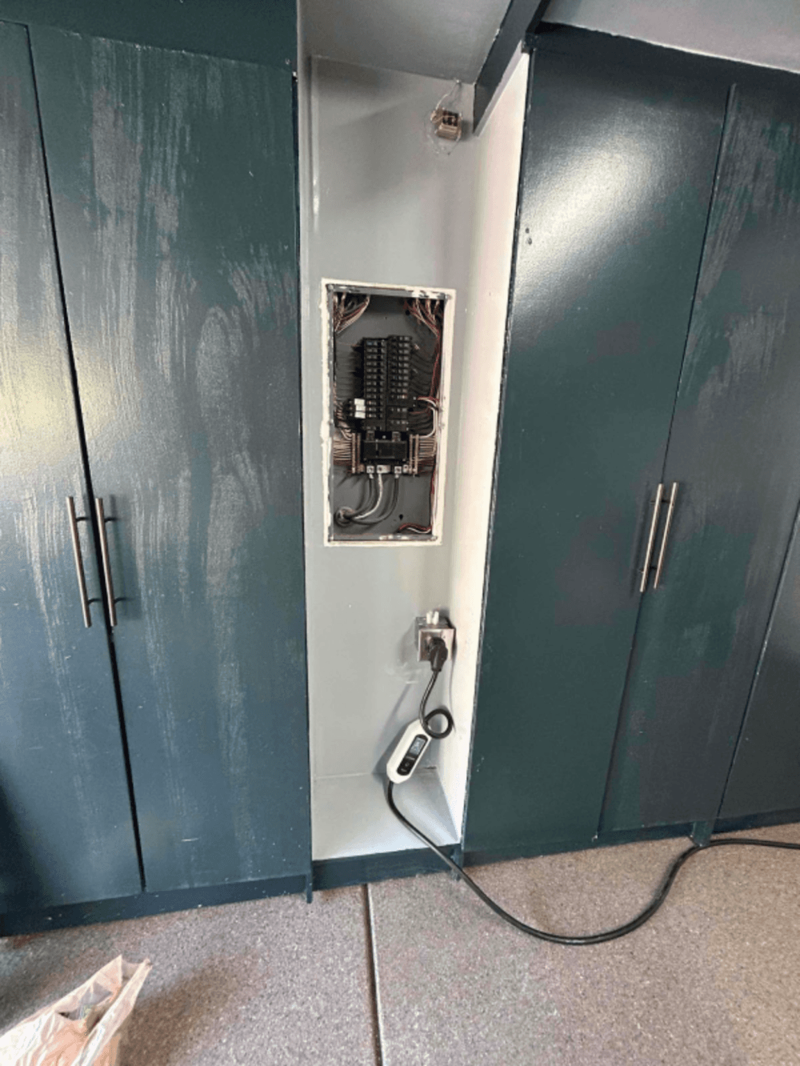 Home charging station installation for a Durham EV charger project