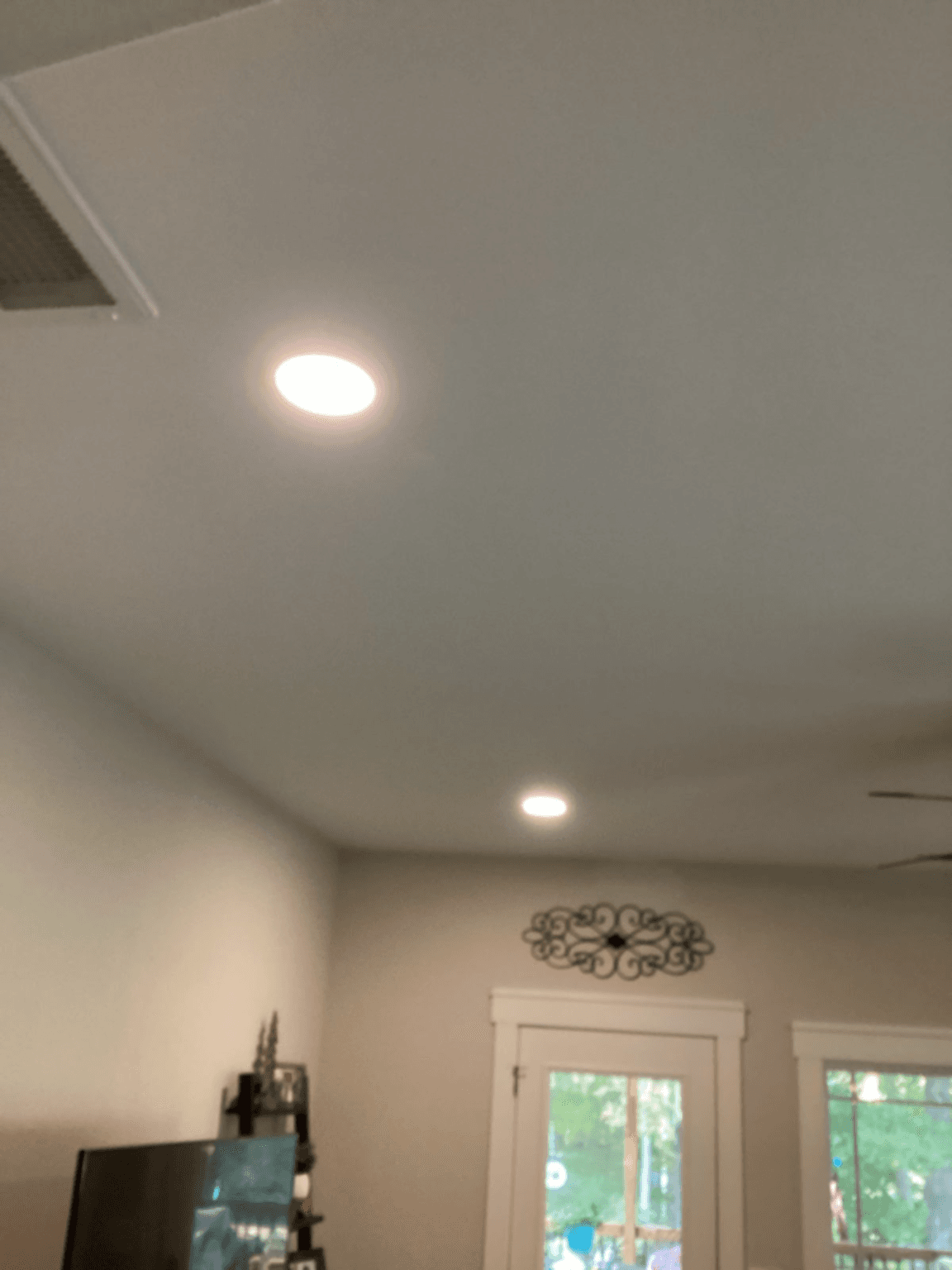 Recessed lighting and fixture installation work in a Terrell home