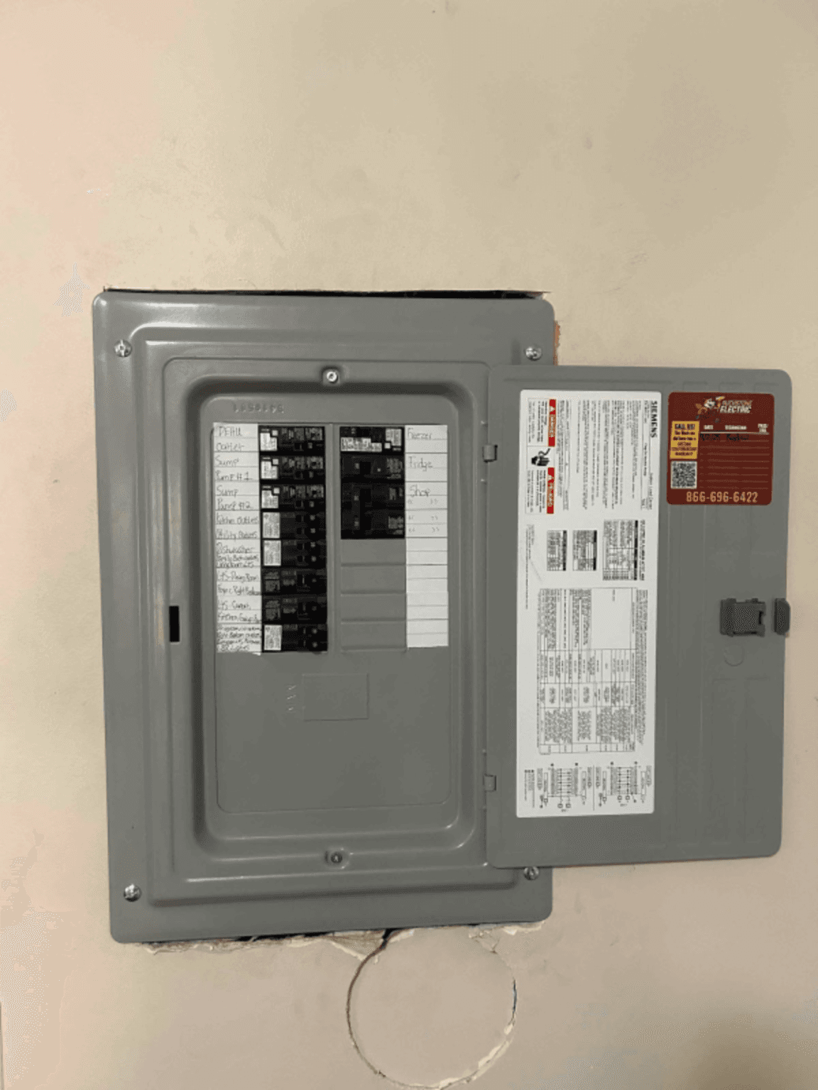 Dedicated circuit installation and panel work in Mint Hill NC