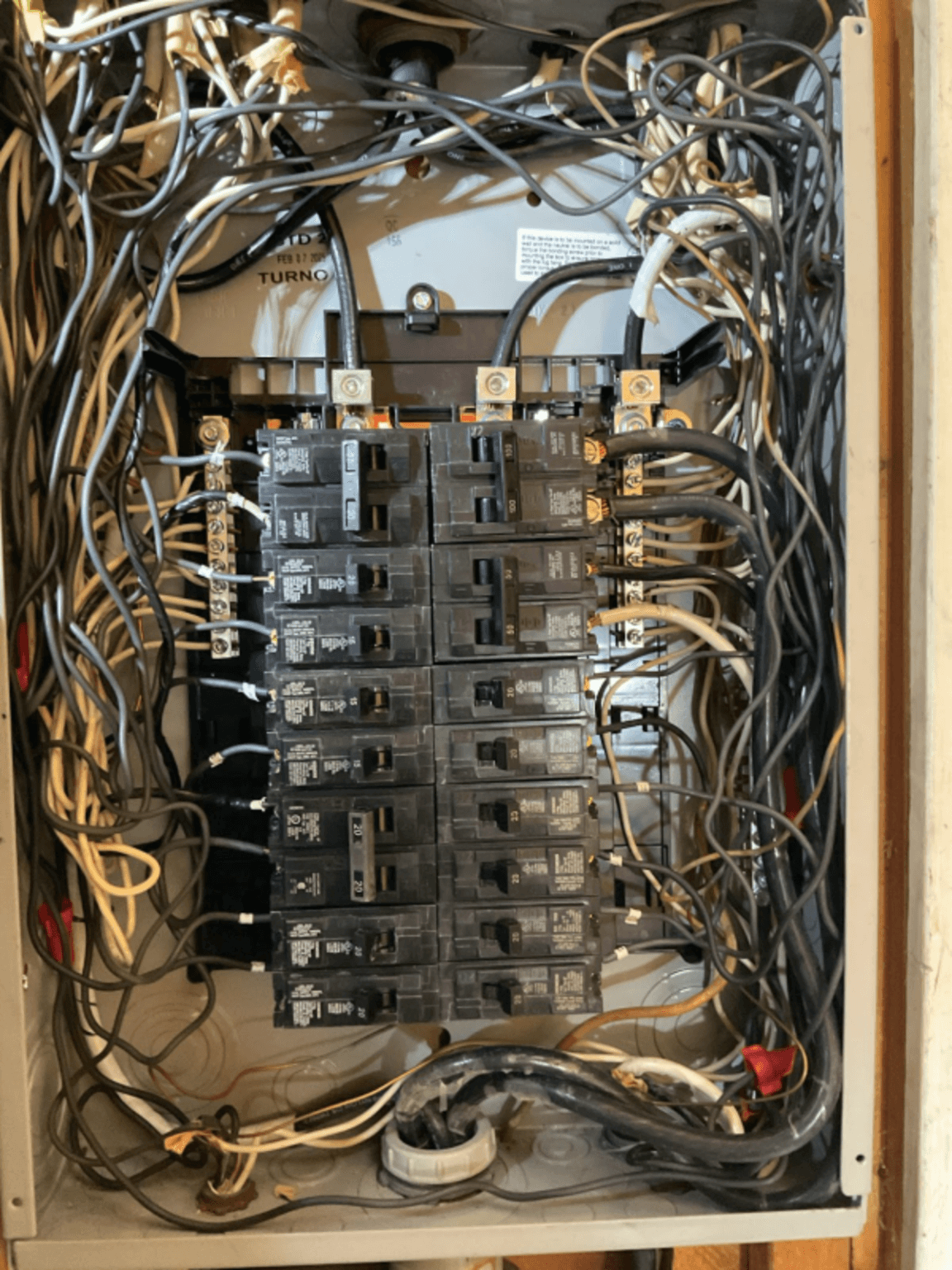 Panel upgrade and whole-home surge protection installation in Sanford NC