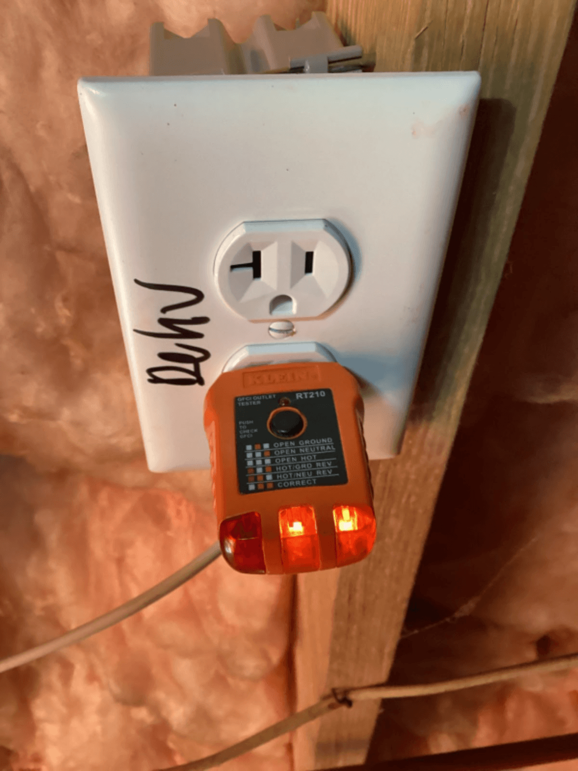 Crawl-space dedicated circuit work for moisture-control equipment