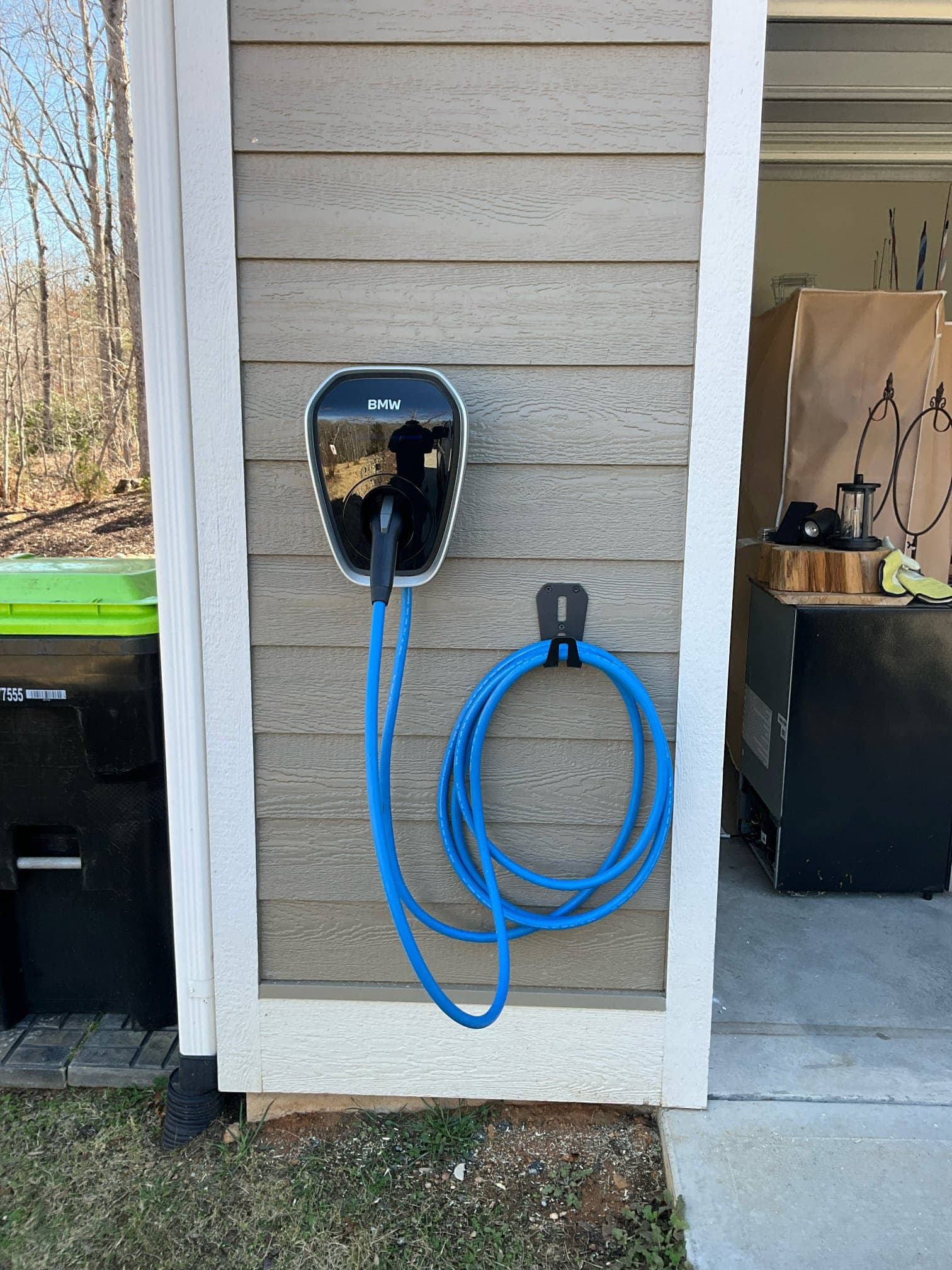 Electrician planning ev charging station installation work