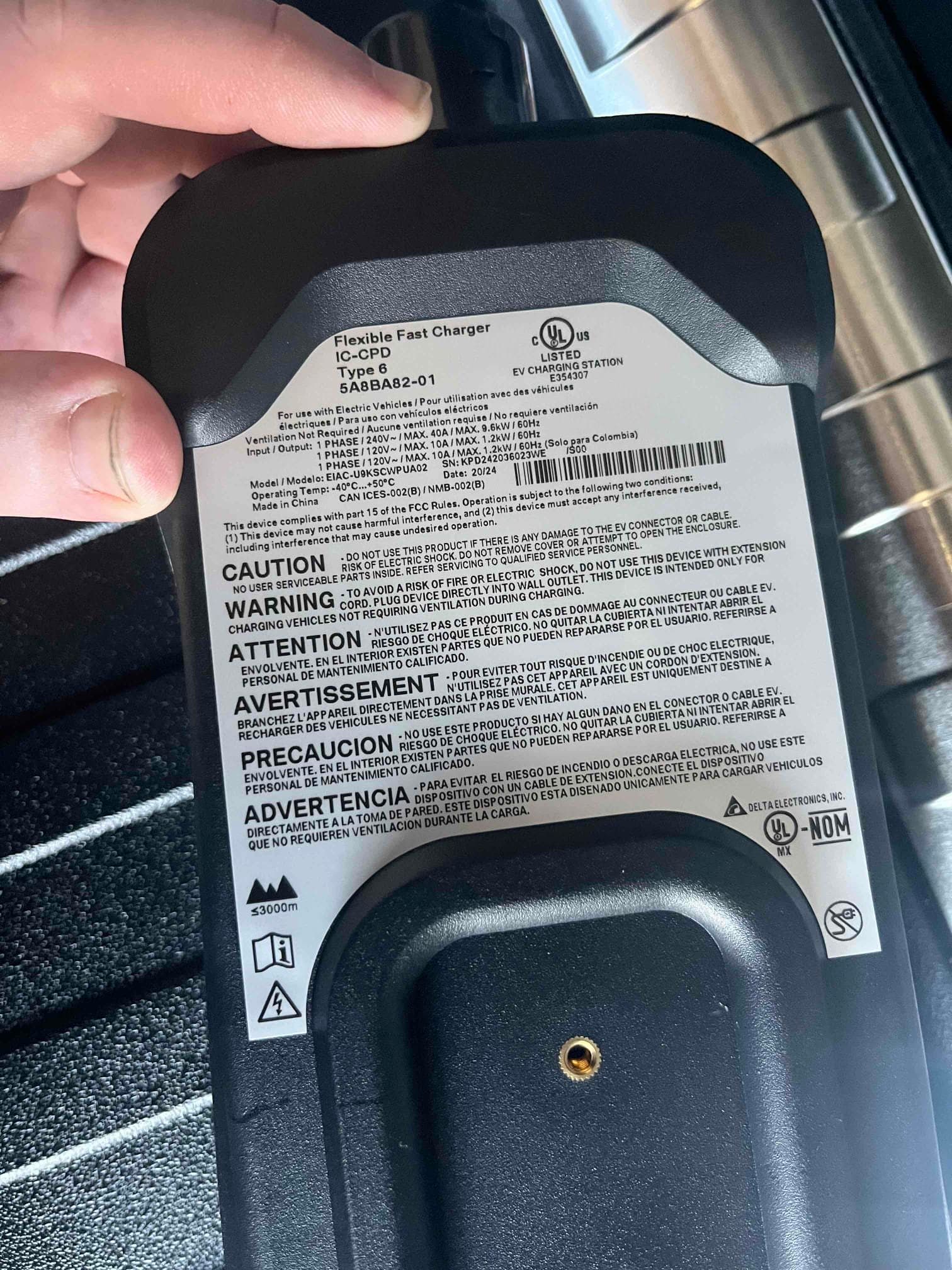 Level 2 EV charger electrical circuit installation
