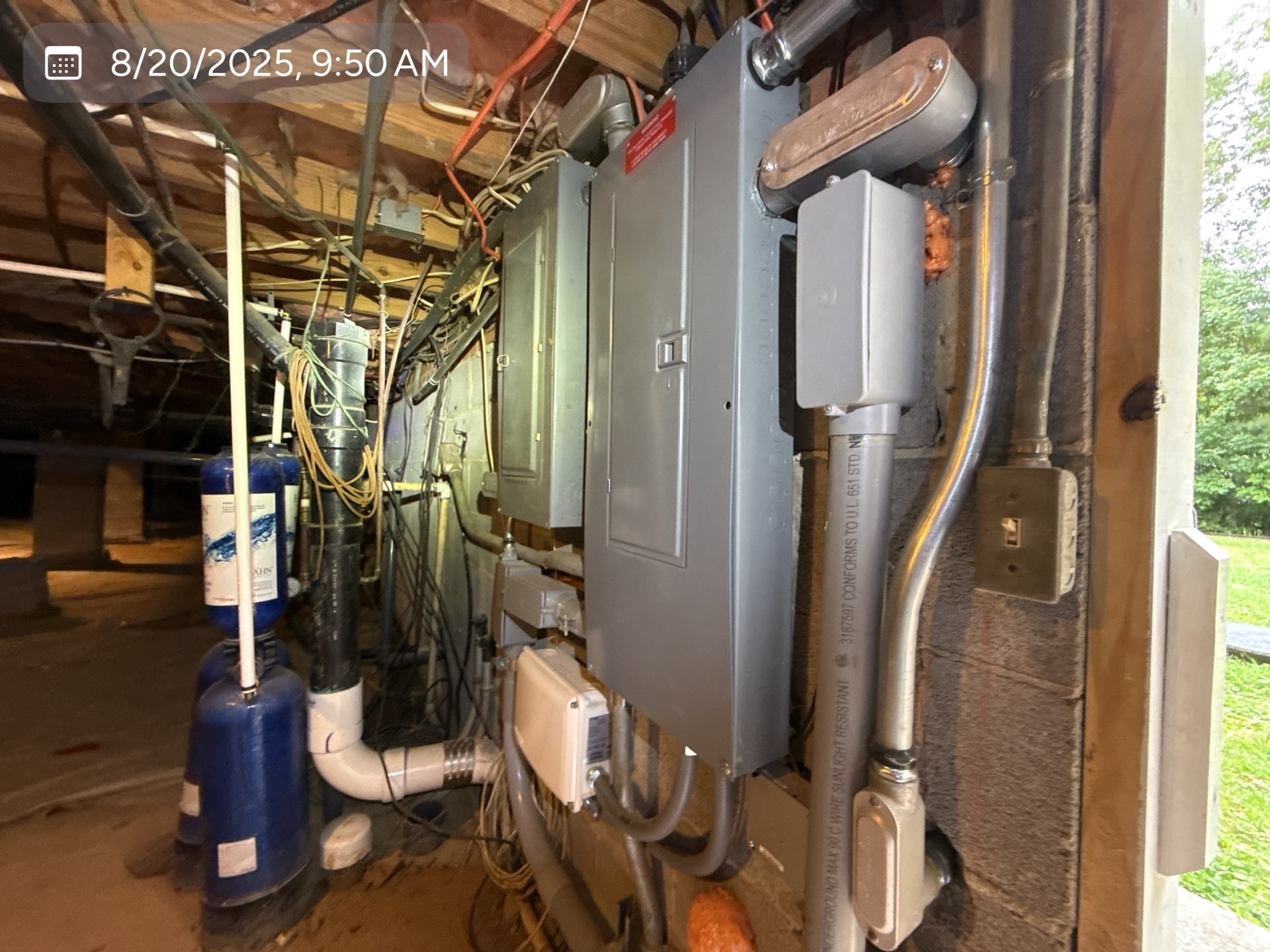 Level 2 EV charger electrical circuit installation