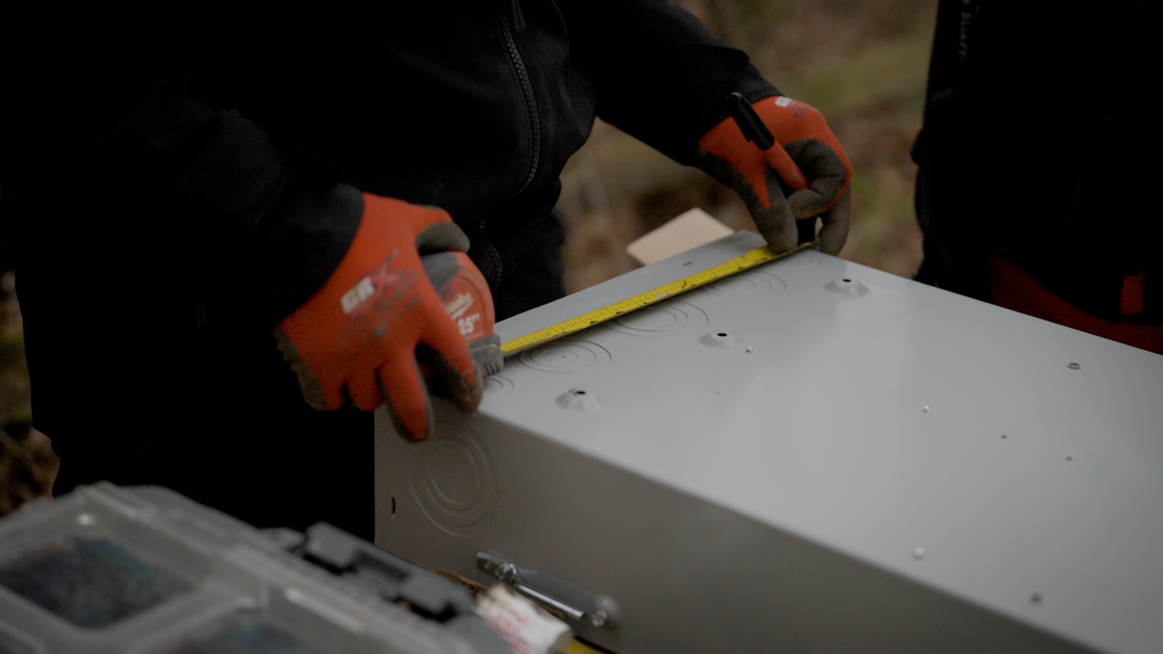 Generator installation equipment measurement for a Gilbert electrical project