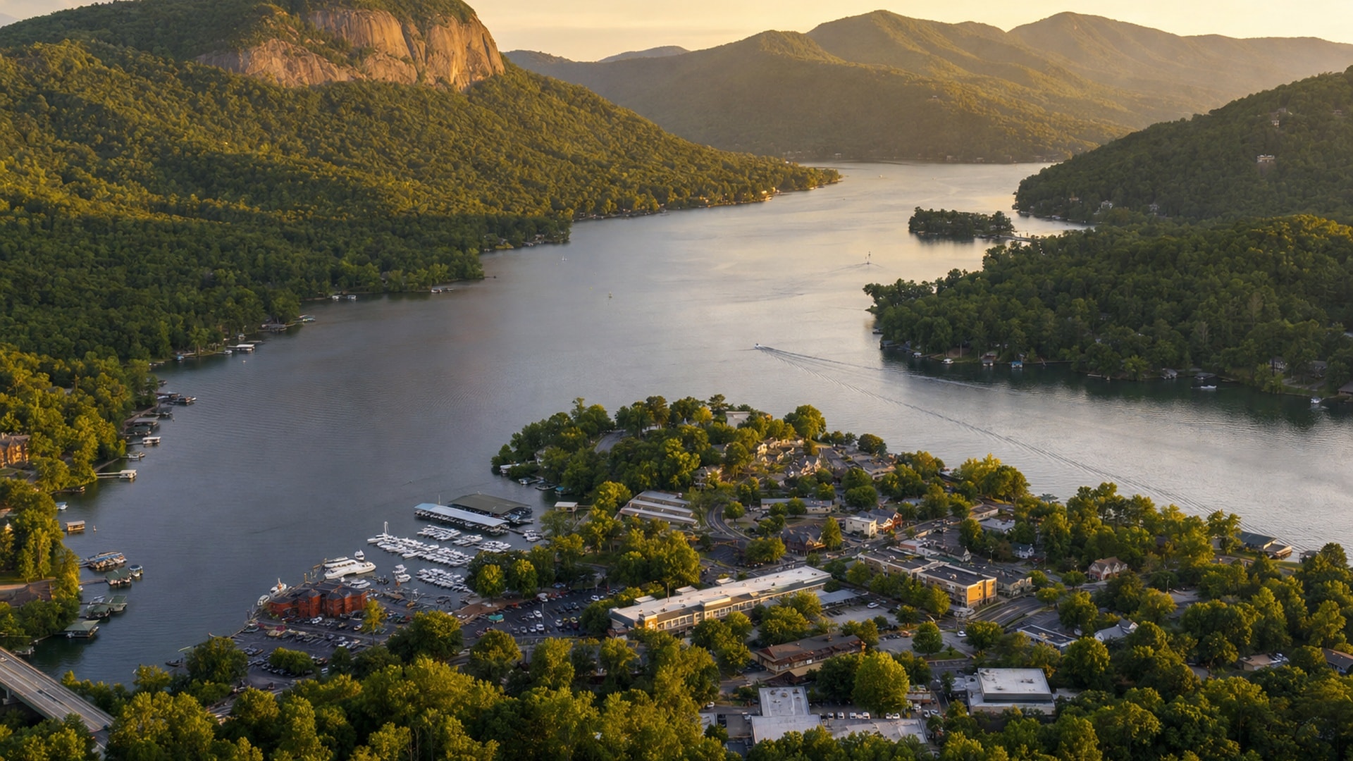 Lake Lure, NC service area scene for local electrical service