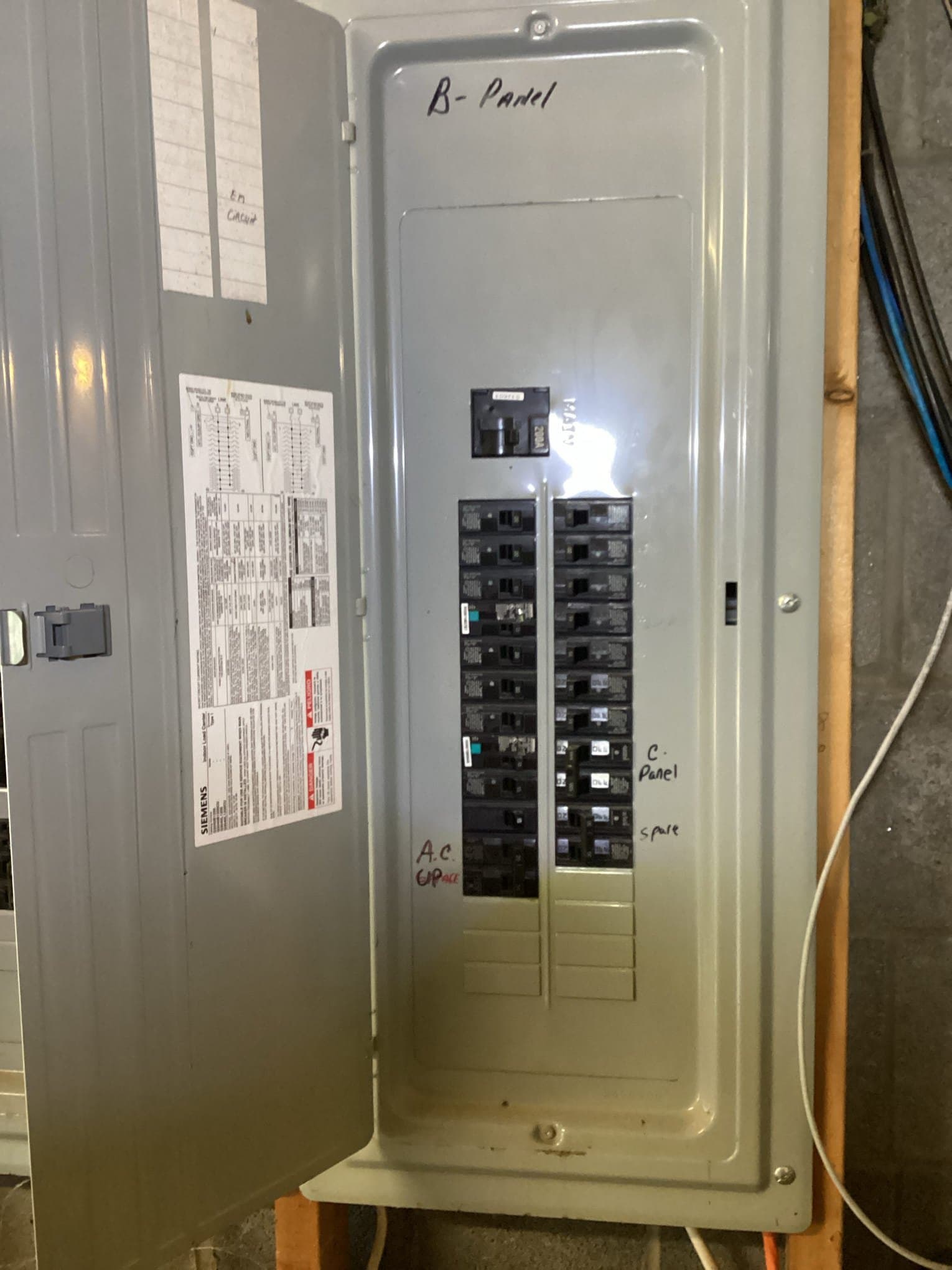 Electrician assessing electrical needs for service disconnects
