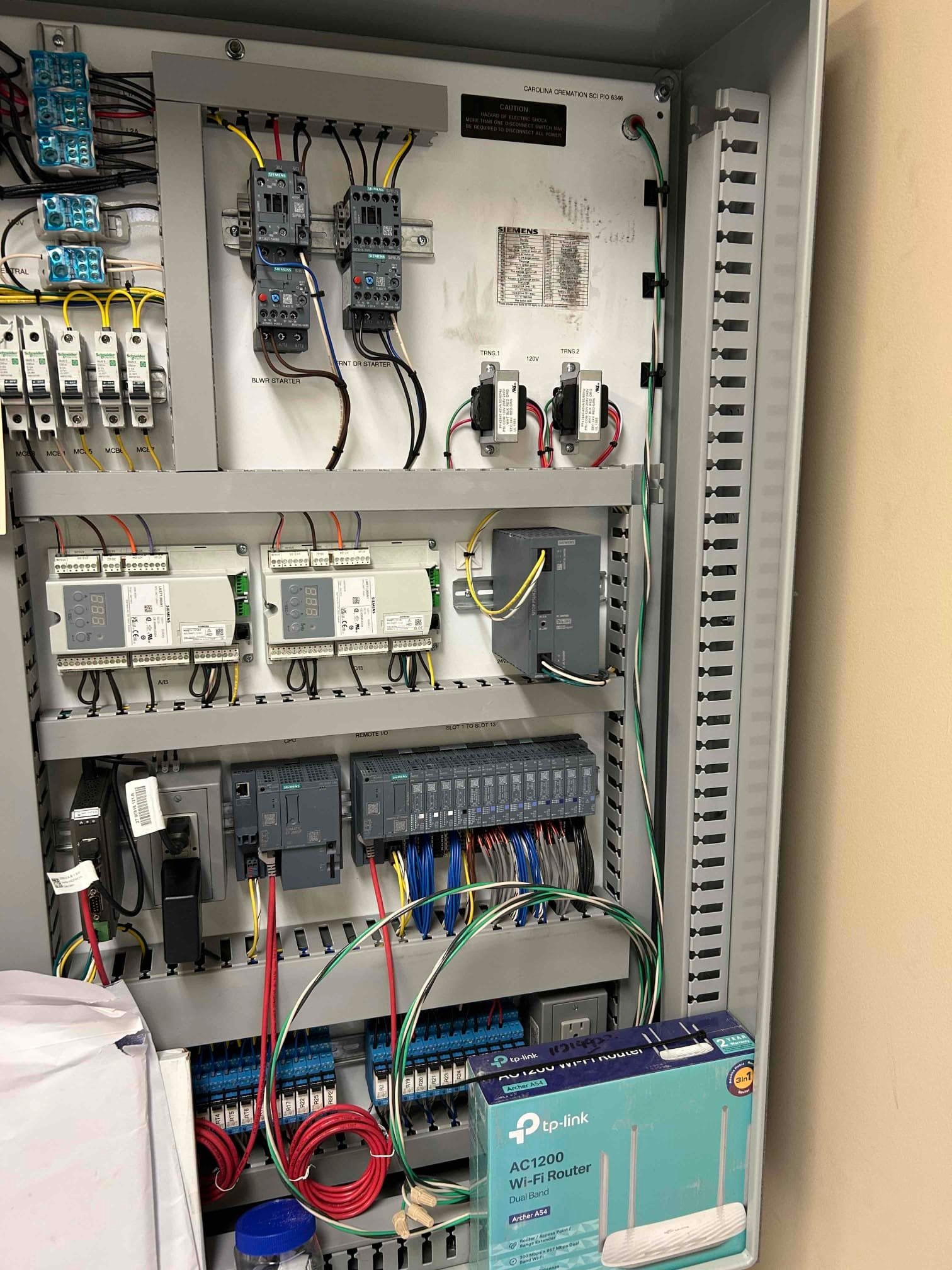 Whole-house surge protection installed at an electrical panel
