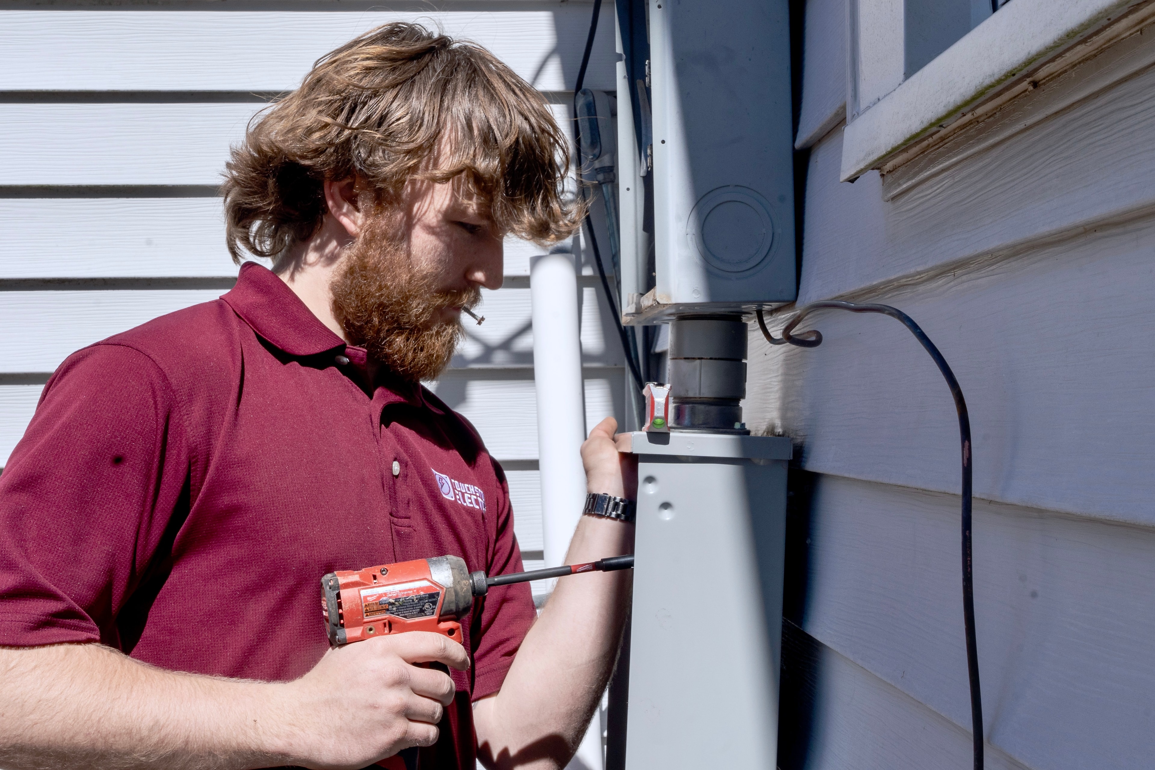 Exterior electrical panel repair planning for a Lugoff home