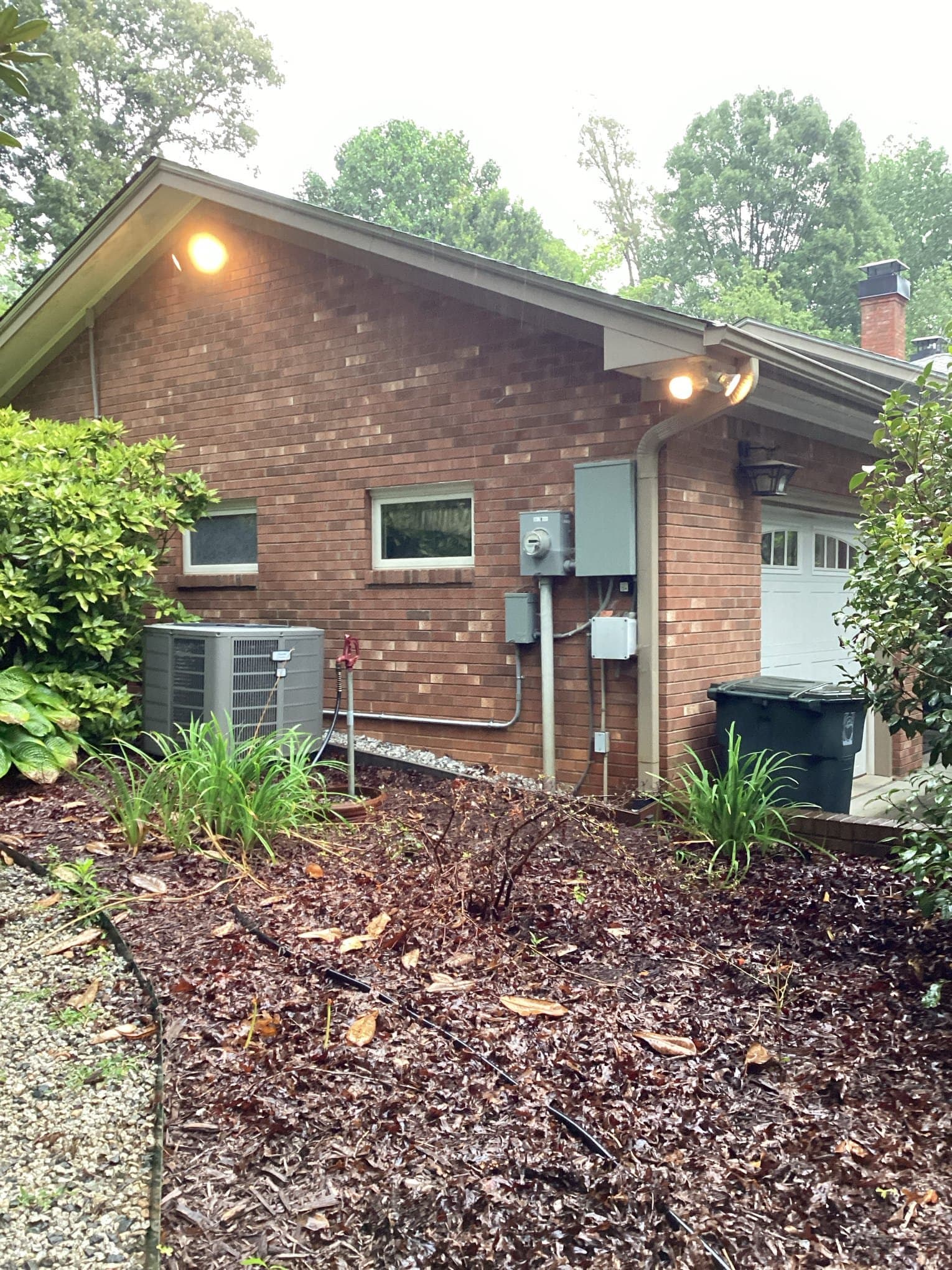 Whole-home generator installation at a residential property